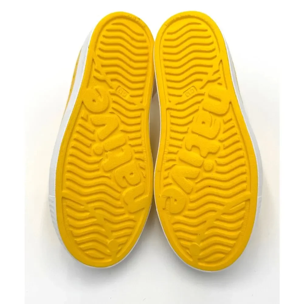 NEW! Native Jefferson Child Shoes - Crayon Yellow/Shell White - c13